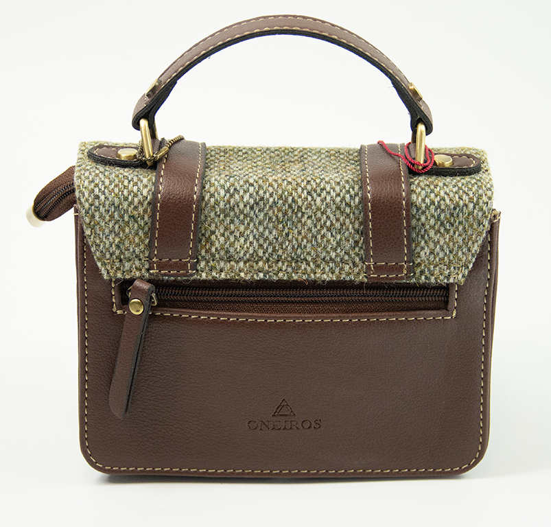 Harris Tweed Baby Satchel Bag 13/Brown