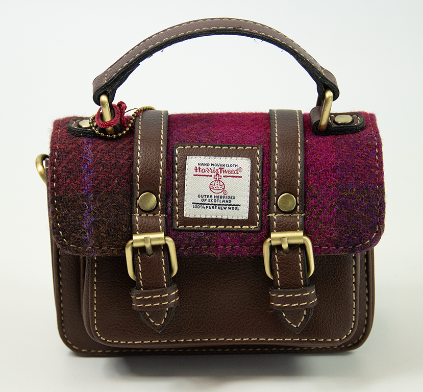 Harris Tweed Baby Satchel Bag 1/Brown