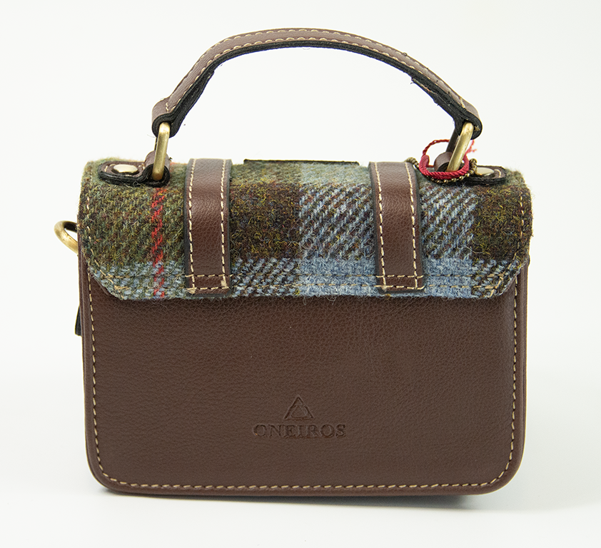 Harris Tweed Baby Satchel Bag 4/Brown