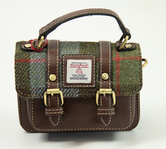 Harris Tweed Baby Satchel Bag 4/Brown