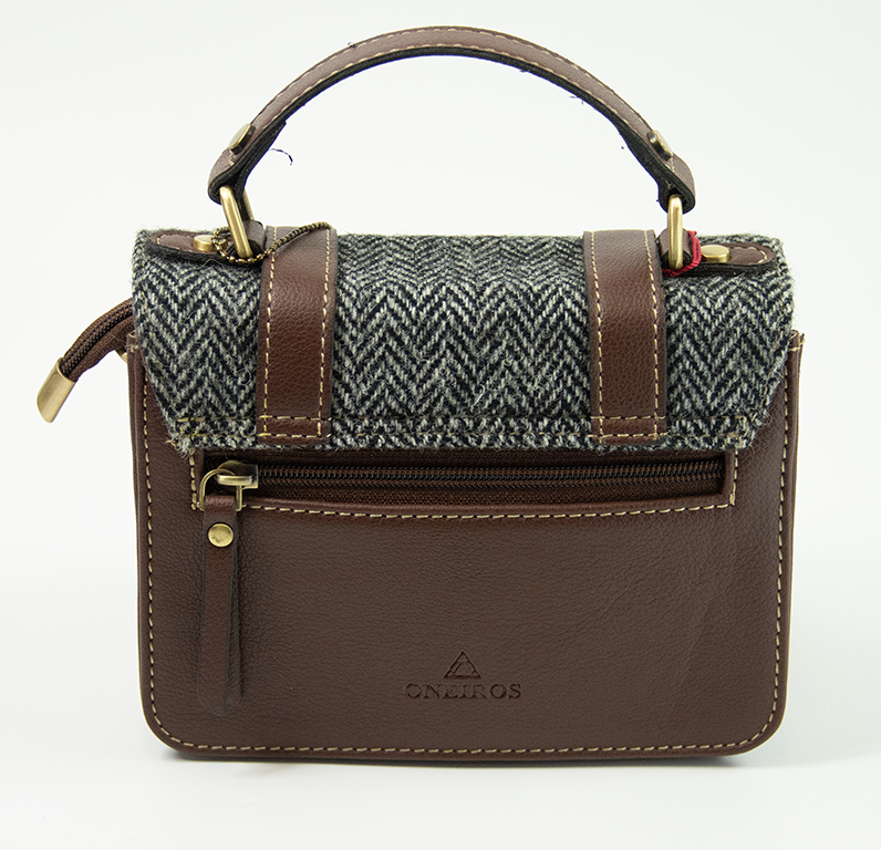 Harris Tweed Baby Satchel Bag 5/Brown