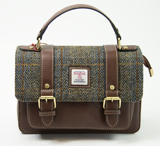 Harris Tweed Medium Satchel Bag 11/Brown