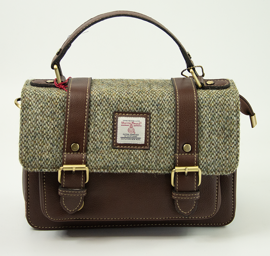 Harris Tweed Medium Satchel Bag 13/Brown