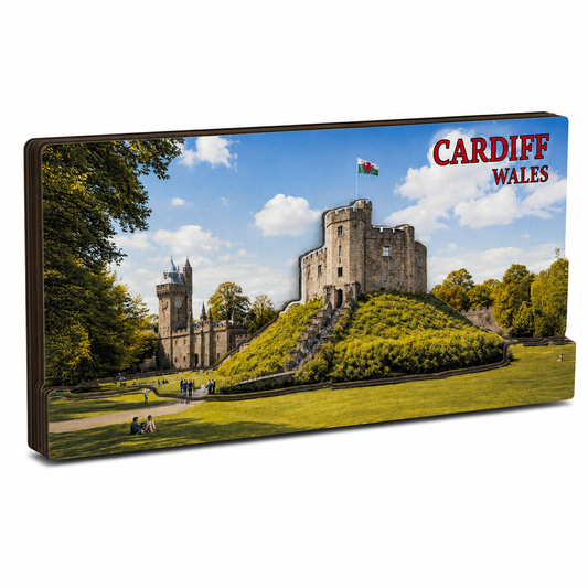 Cardiff Castle Rectangular MDF Magnet