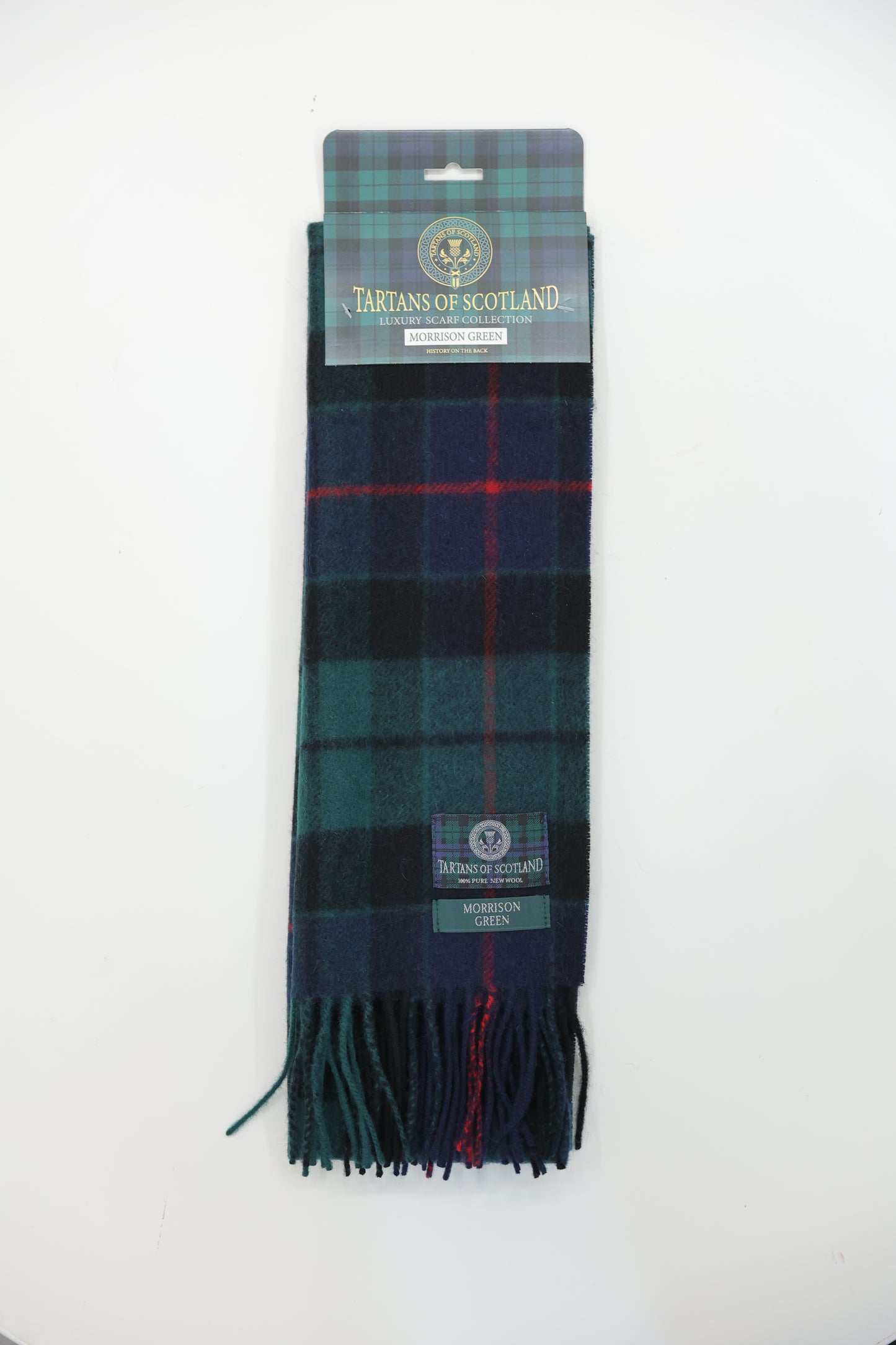 Tartans of Scotland Clan Scarf Morrison Green
