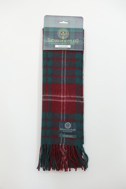 Tartans of Scotland Clan Scarf Crawford