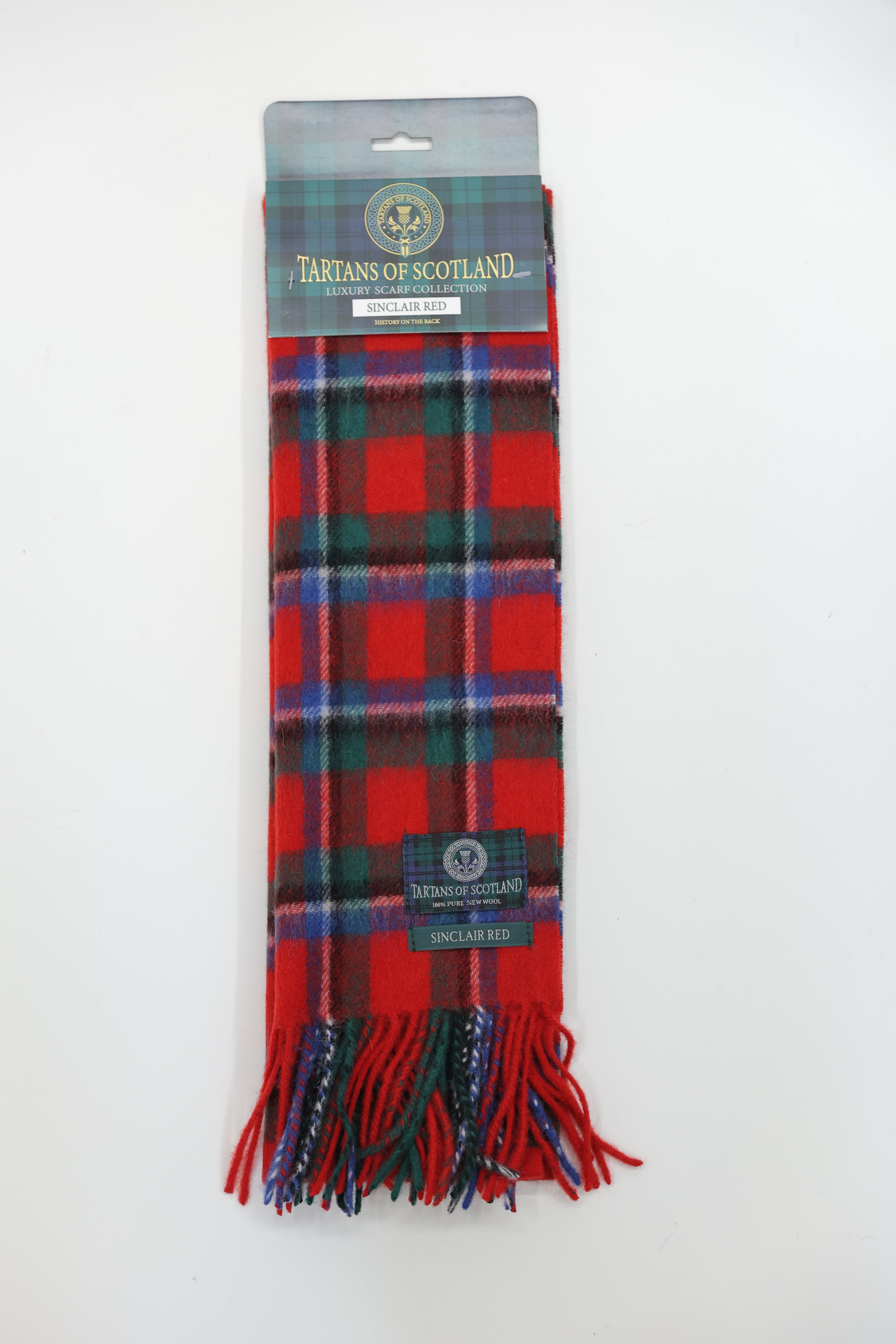 Tartans of Scotland Clan Scarf Sinclair Red – ManavUK