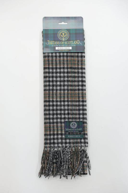 Tartans of Scotland Clan Scarf Burns Check