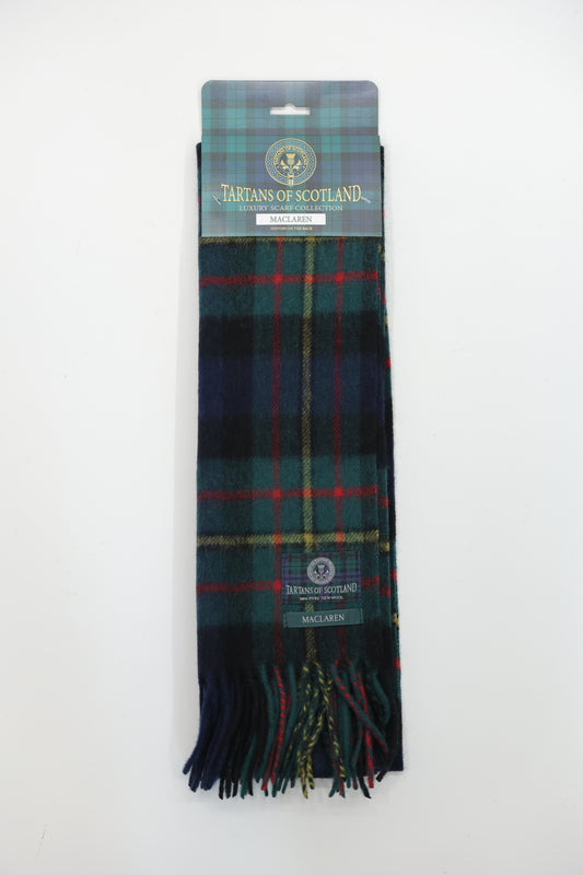 Tartans of Scotland Clan Scarf Maclaren