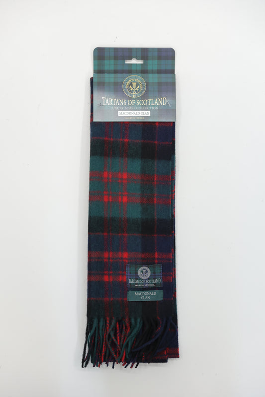 Tartans of Scotland Clan Scarf Macdonald Clan