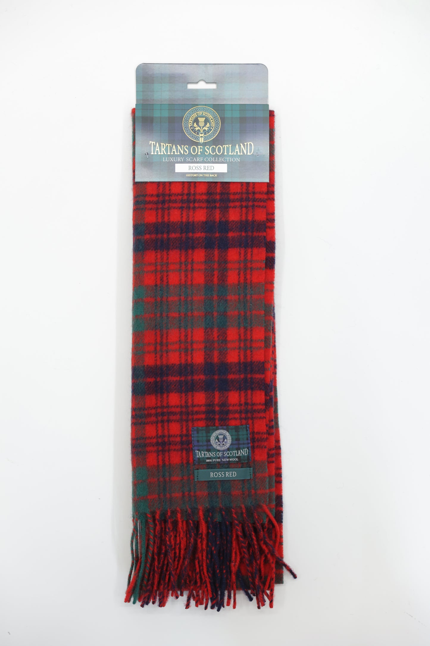 Tartans of Scotland Clan Scarf Ross Red