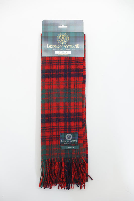 Tartans of Scotland Clan Scarf Ross Red