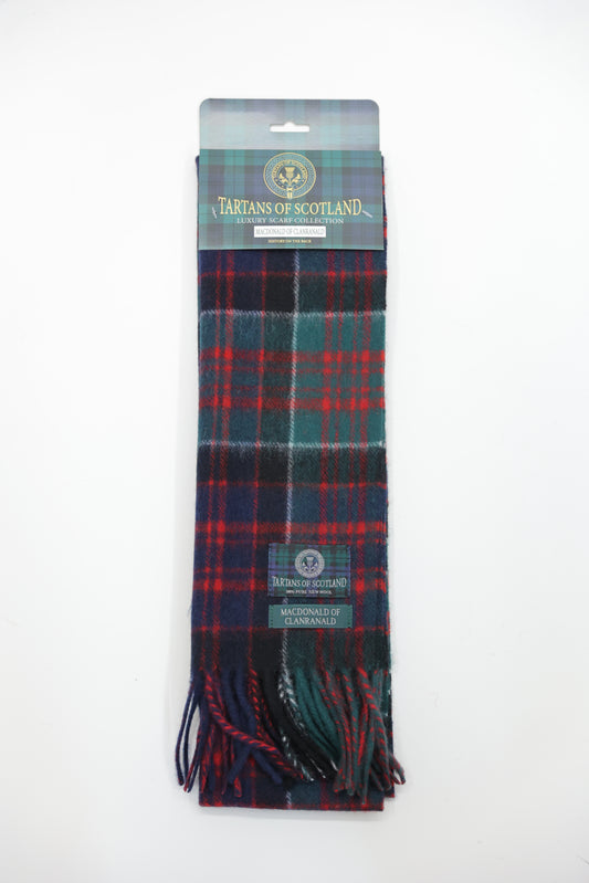 Tartans of Scotland Clan Scarf Macdonald of Clanranald