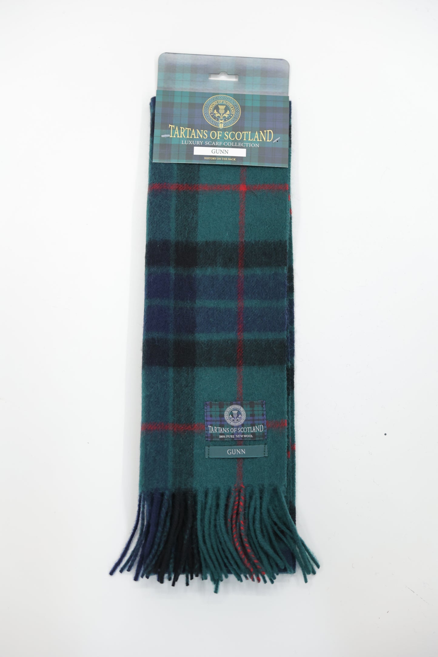 Tartans of Scotland Clan Scarf Gunn