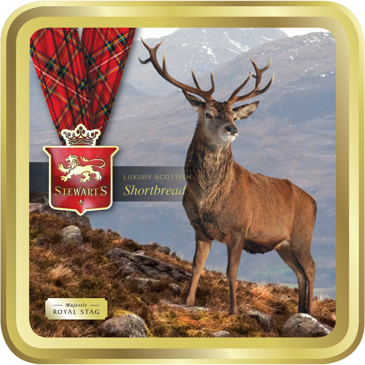 Stewart's Tartan - Glenfinnan Viaduct Fudge Tin - 100g