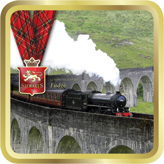 Stewart's Tartan - Glenfinnan Viaduct Fudge Tin - 100g