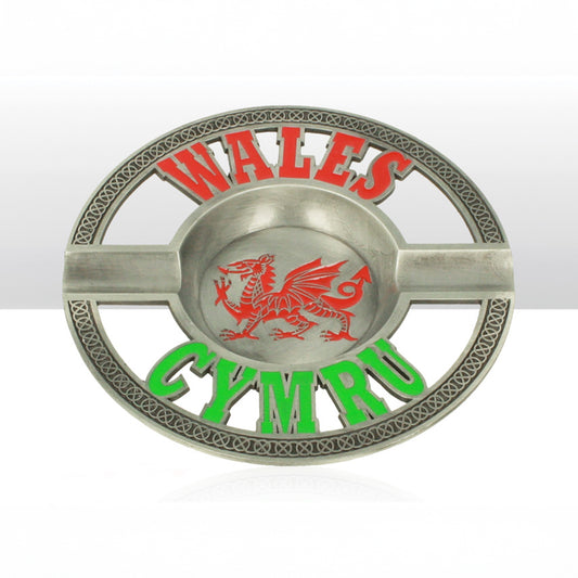 Wales Cymru Dragon Metal Ashtray
