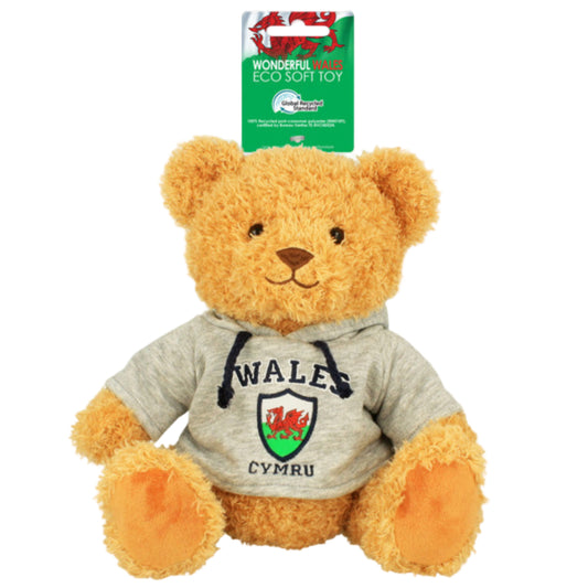Wales Grey Hoodie Soft Toy Bear 20cm