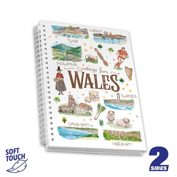 Notepad Spiral A5 Wales Aquarelle