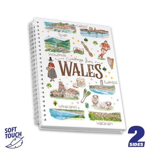 Notepad Spiral A5 Wales Aquarelle