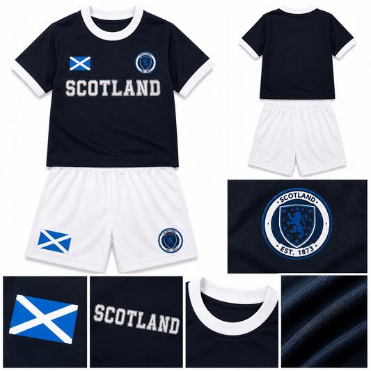 Kids Ally Scotland Navy Football Kit