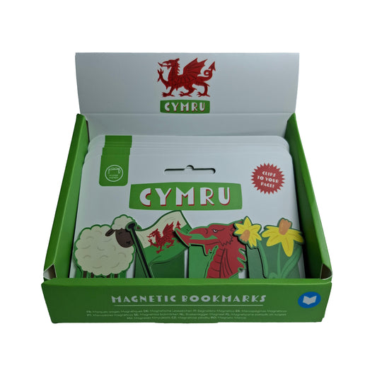 Welsh Dragon Wales Magnetic Bookmark Set
