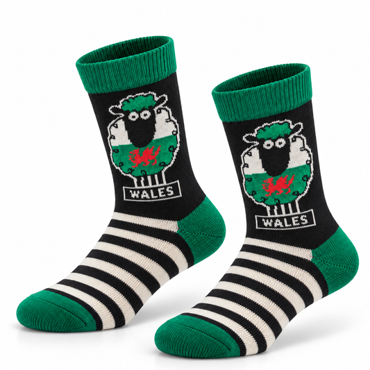 Welsh Sheep Black Socks