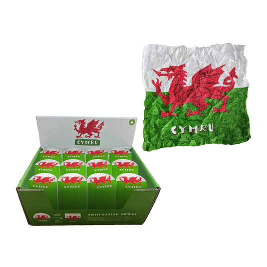 Welsh Dragon Wales Compressed Travel Towel