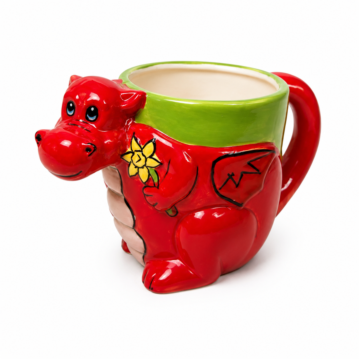 Welsh Dragon Daffodil Mug