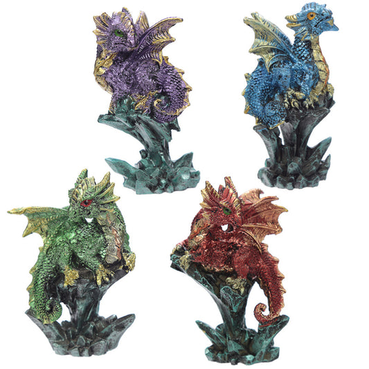 Enchanted Nightmare Dragon Mini Rock Crystal
