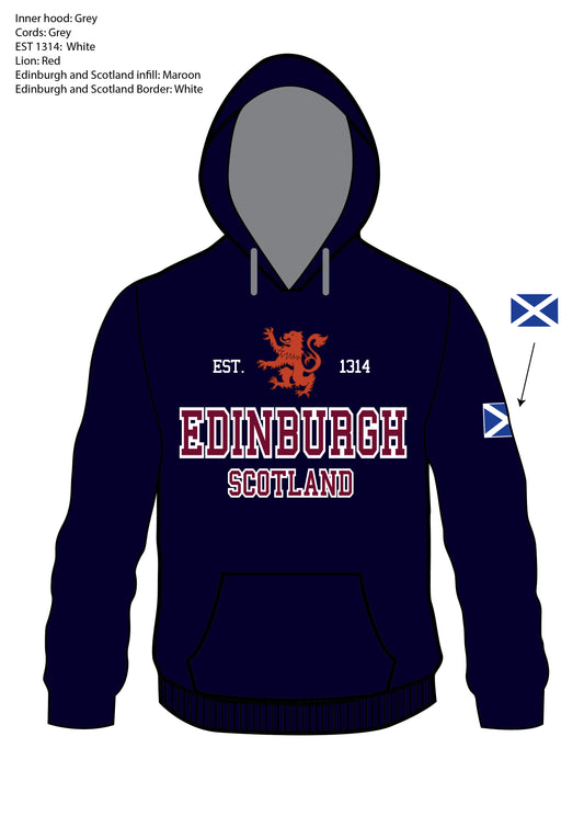 Scotland Est 1314 Edinburgh Hoodie