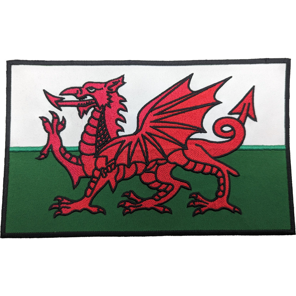Wales Flag Embroidered Patch – ManavUK