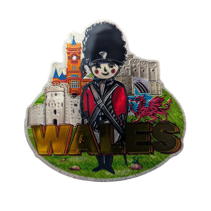 Wales Royal Oval Foil Magnet