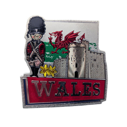 Wales Royal Castle Foil Magnet
