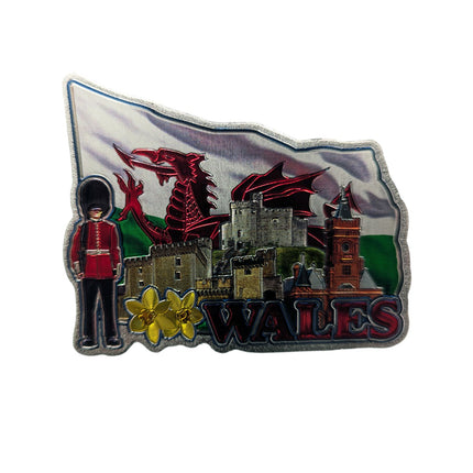 Wales Giant Flag Foil Magnet