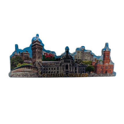 Wales Cardiff Landscape Landmarks Foil Magnet