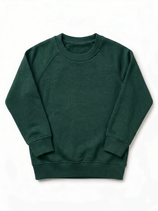 Kids Plain Sweatshirt - Green