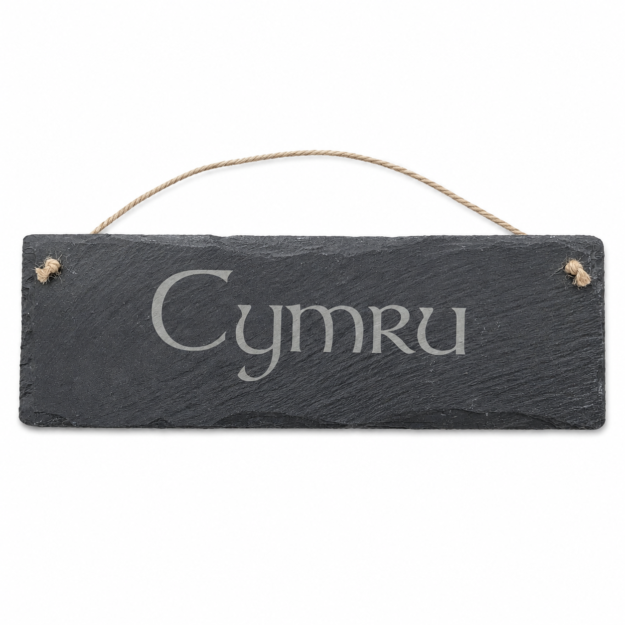 Cymru Rectangle Slate Sign