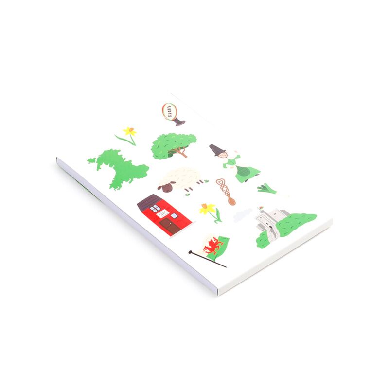 Welsh Dragon Wales Flip Open Shaped Memo Pad