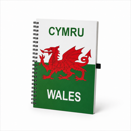 Cymru Wales Flag A5 Notebook