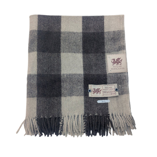 Welsh Woollens Wool Knee Blanket/Throw Jacob Tartan