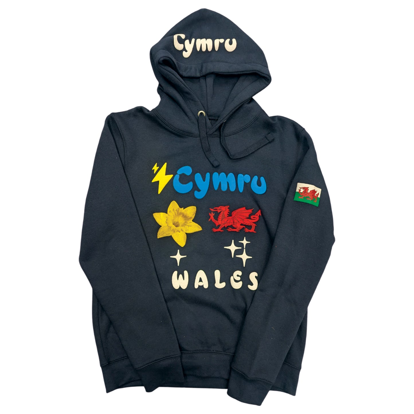 Puff Print Welsh Hoodie
