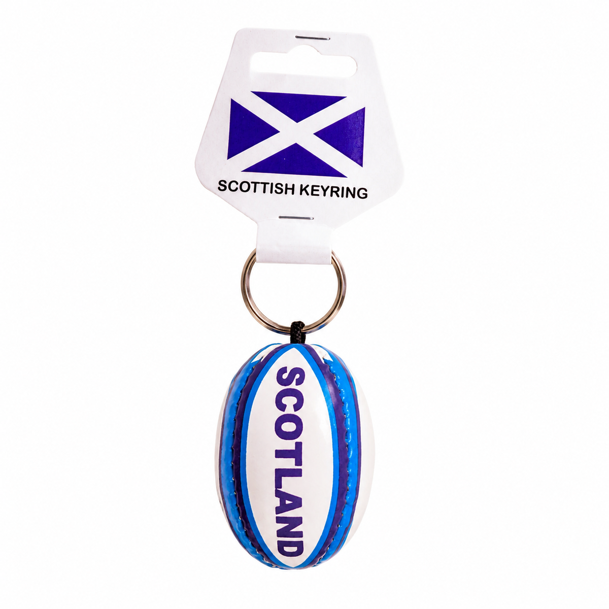 Scotland Rugby Ball & Football Keyring