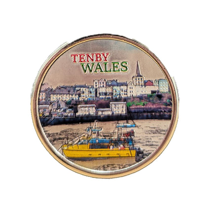Wales Tenby Vintage Look Bottle Opener Magnet (Bottle Cap)