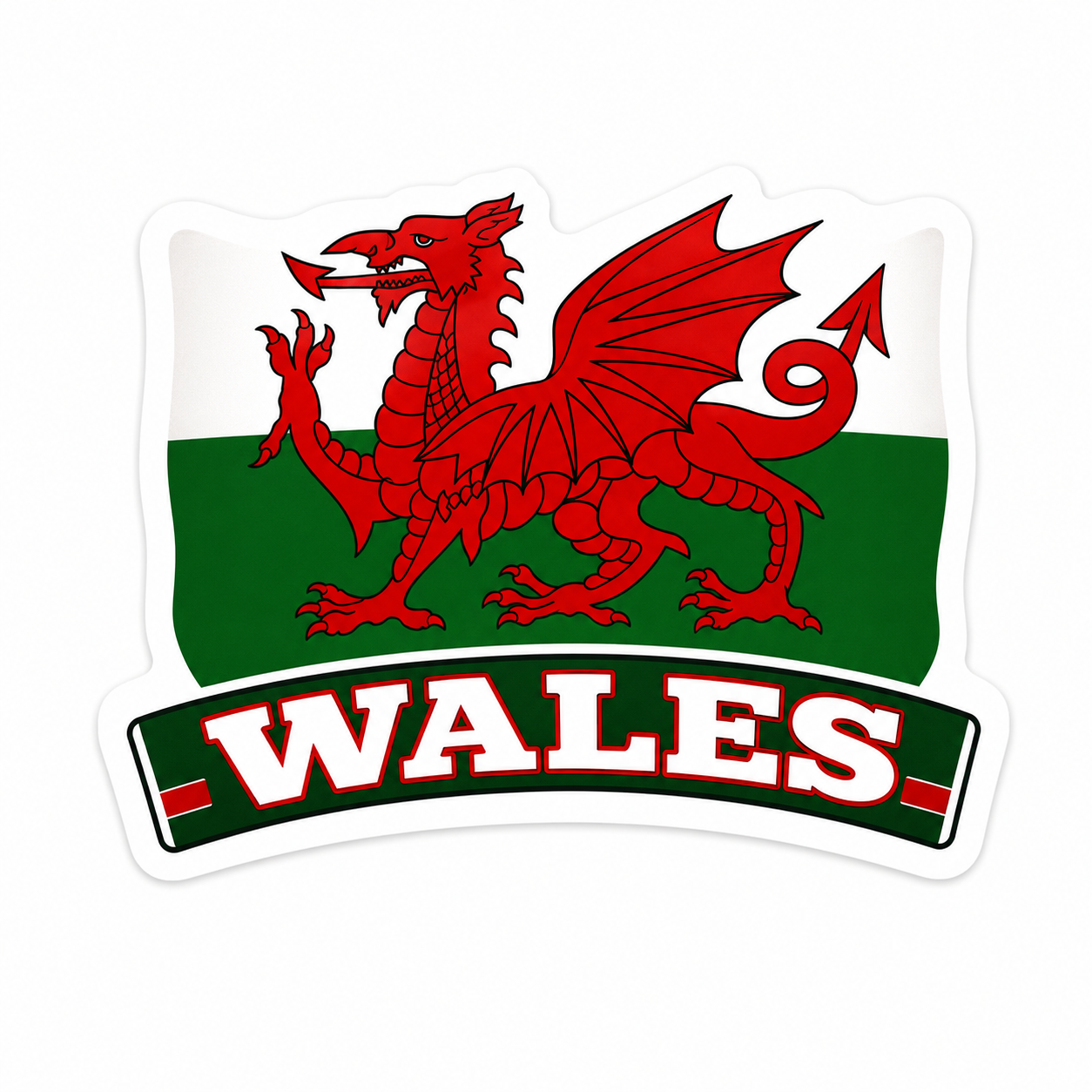 Wales Flag Sticker