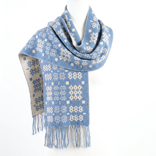 Blue Tapestry Scarf