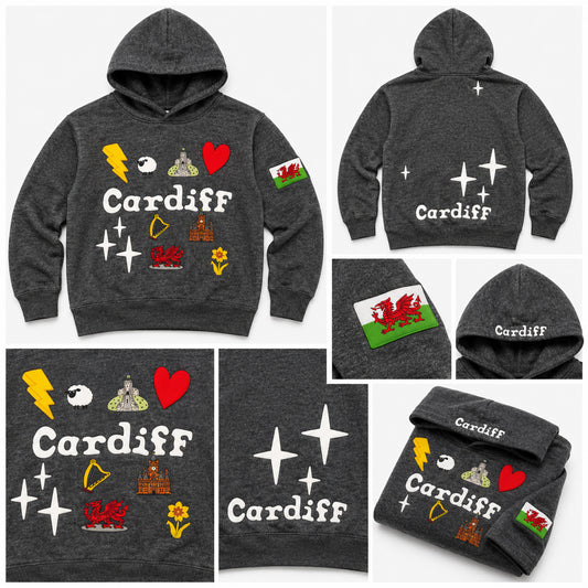 New Cardiff Puff Print Hoodie