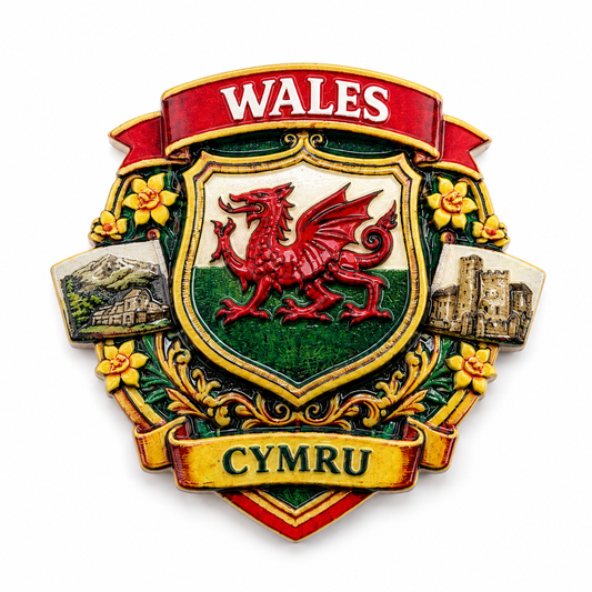 Wales Dragon Crest Magnet