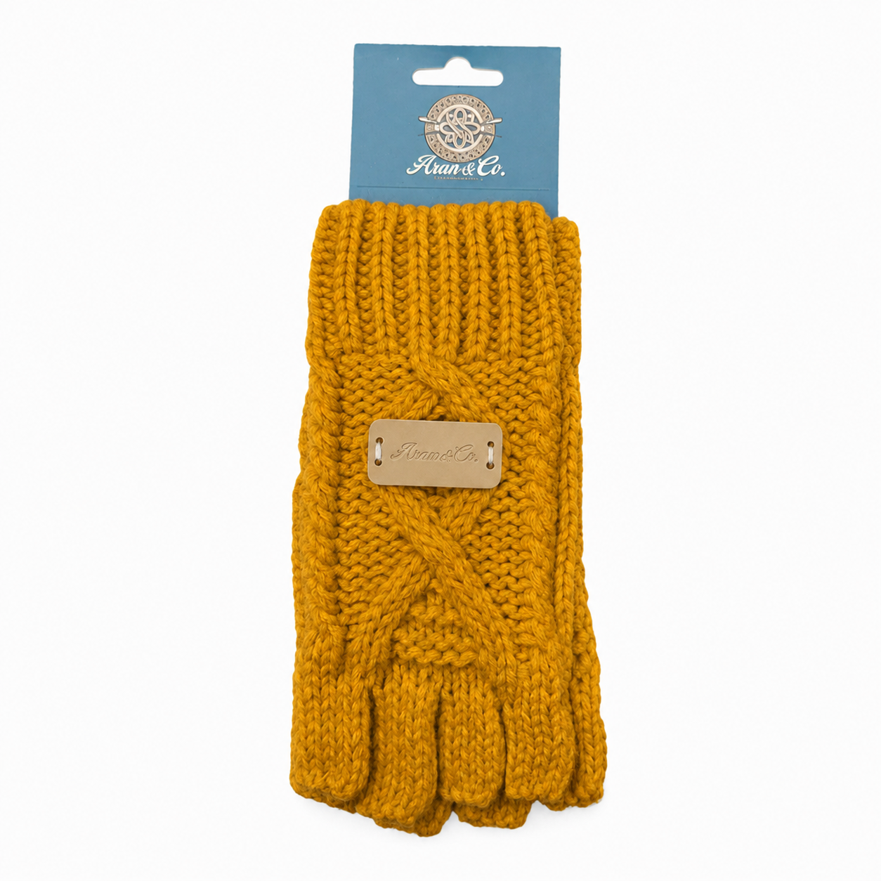 Aran Ladies Fingerless Gloves