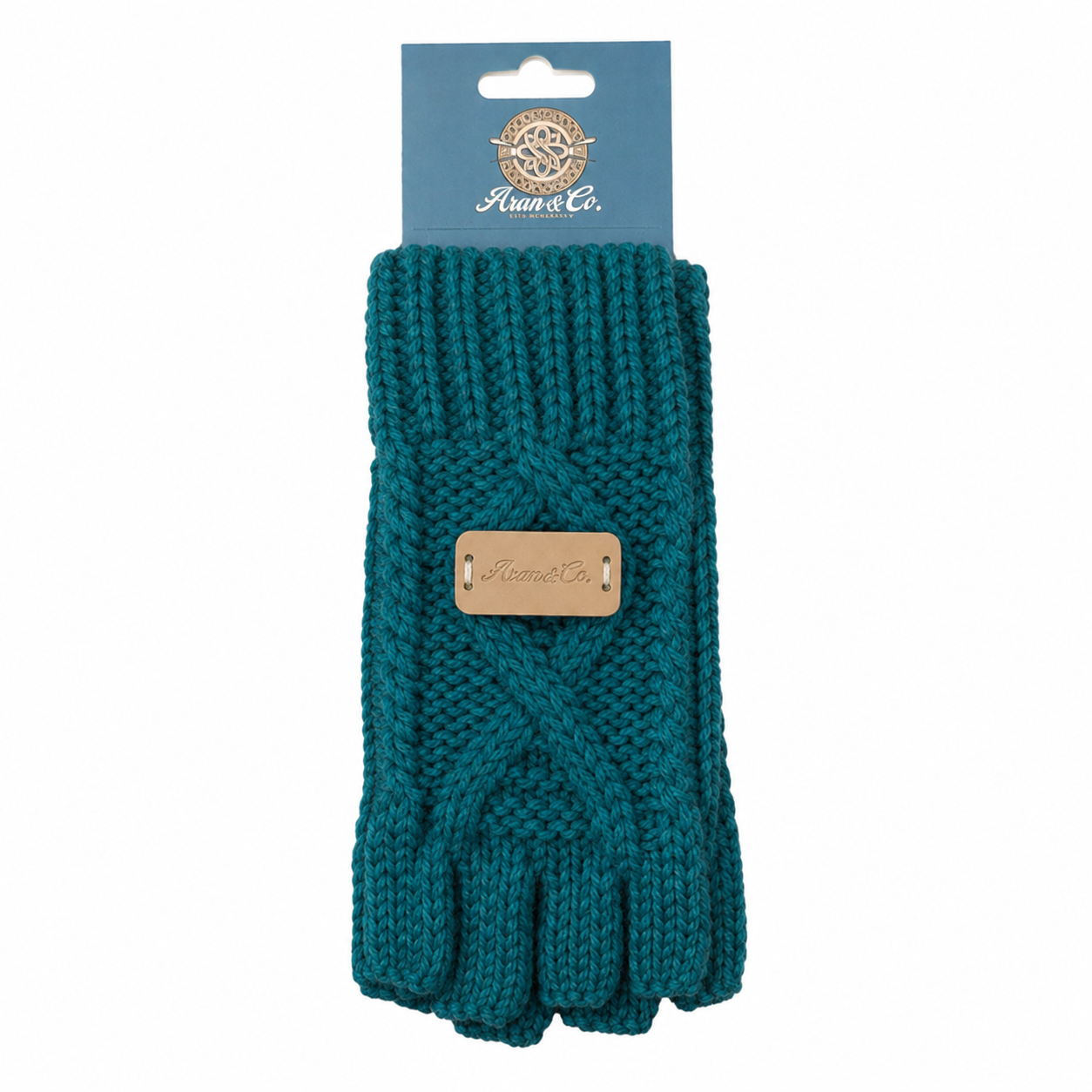 Aran Ladies Fingerless Gloves